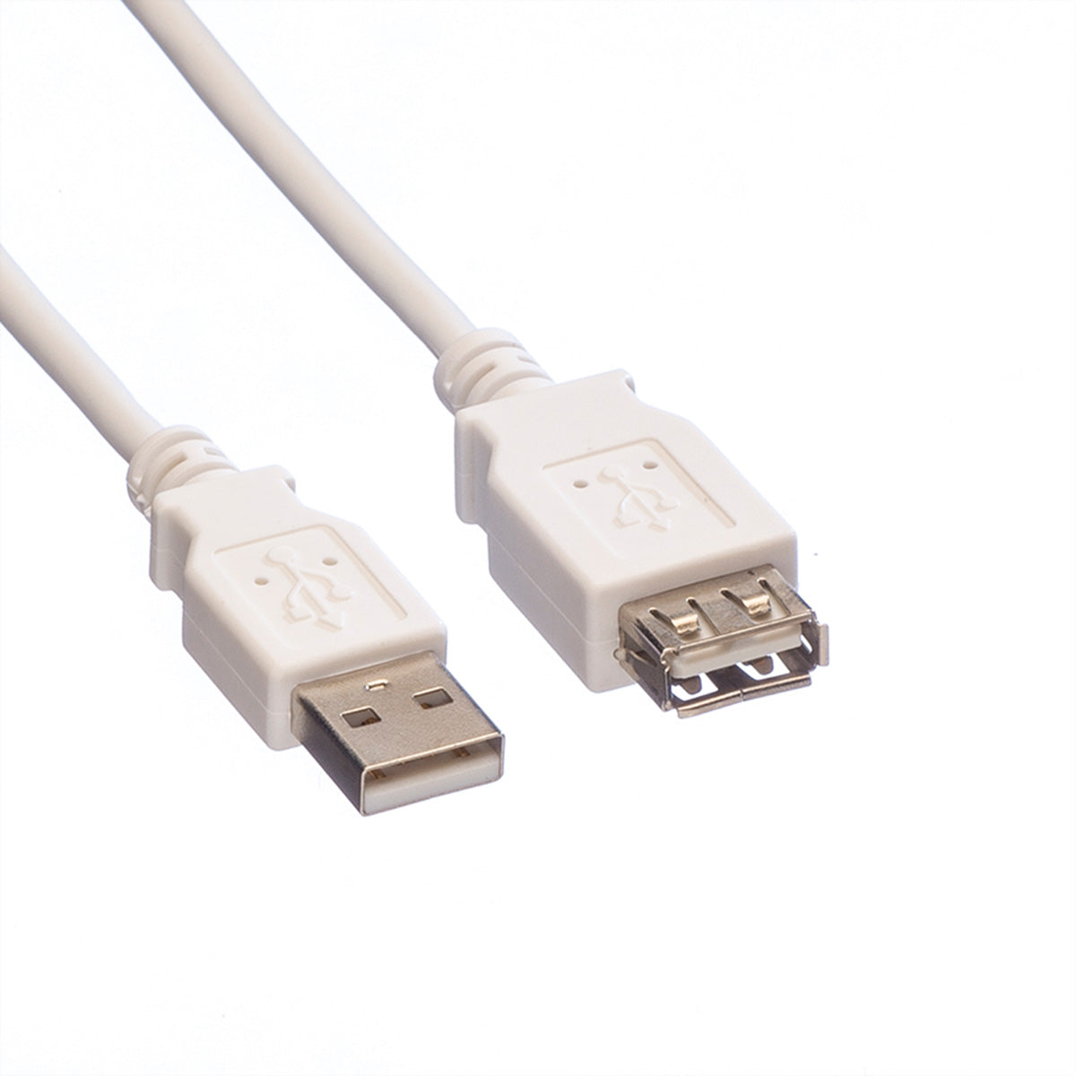 VALUE USB-A Verlängerungskabel (Stecker auf Buchse) – USB 2.0 (480 Mbit/s) – 1,8 m – Weiss