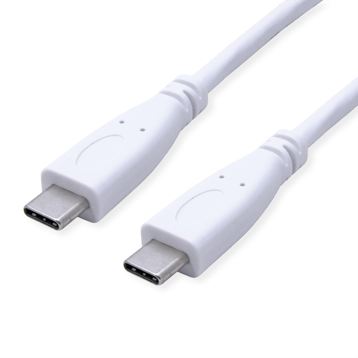 VALUE USB-C auf USB-C Kabel – USB 3.2 Gen 2 (10 Gbit/s) – 0,5 m – PD 100 W – Vergoldete Kontakte – Weiss