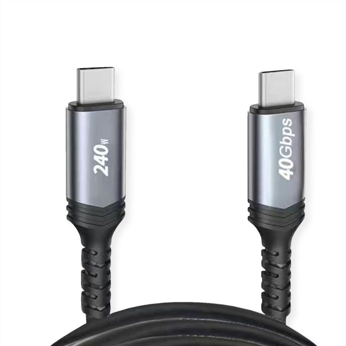 VALUE USB-C auf USB-C Kabel – USB4 40 Gbit/s – 0,5 m – PD 240 W – 8K/60 – Vergoldete Kontakte – Schwarz