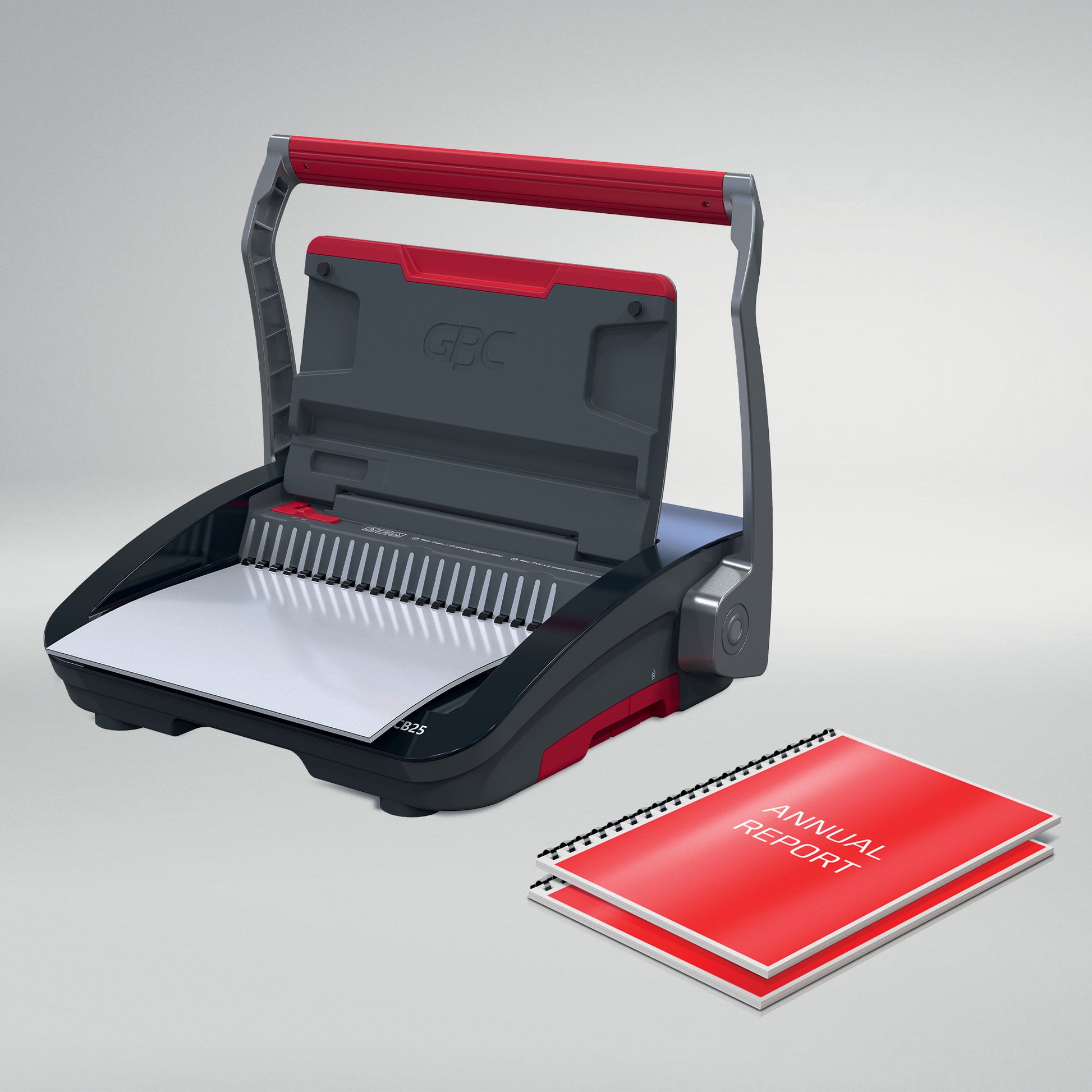 GBC CombBind CB25 Stanz- und Bindemaschine – Plastikbindung, für 21-Loch, A4, bis 25 Blatt