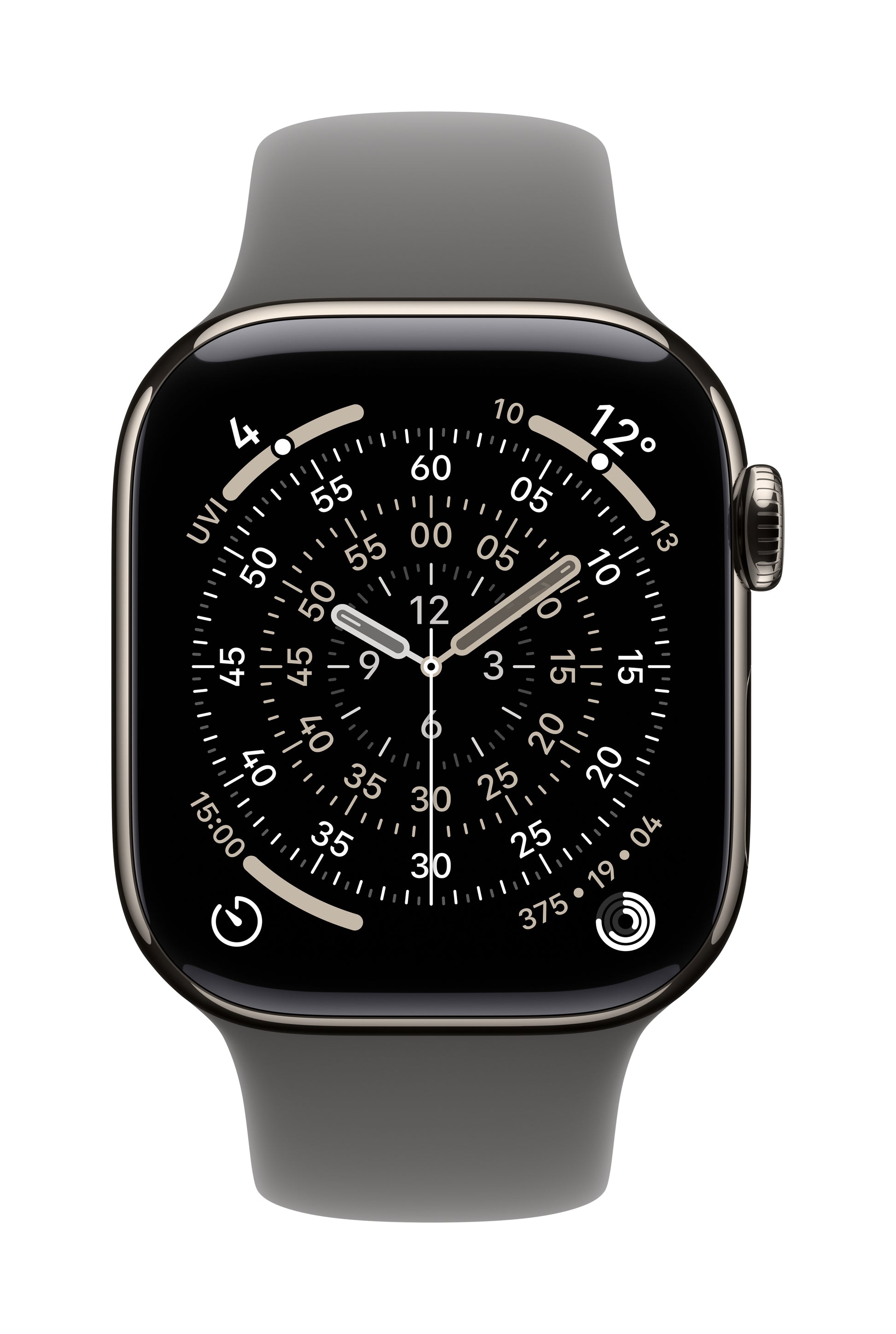 Apple Sportarmband – Armband – für Apple Watch 42 mm, Dunkelgrau, M/L, Polymer