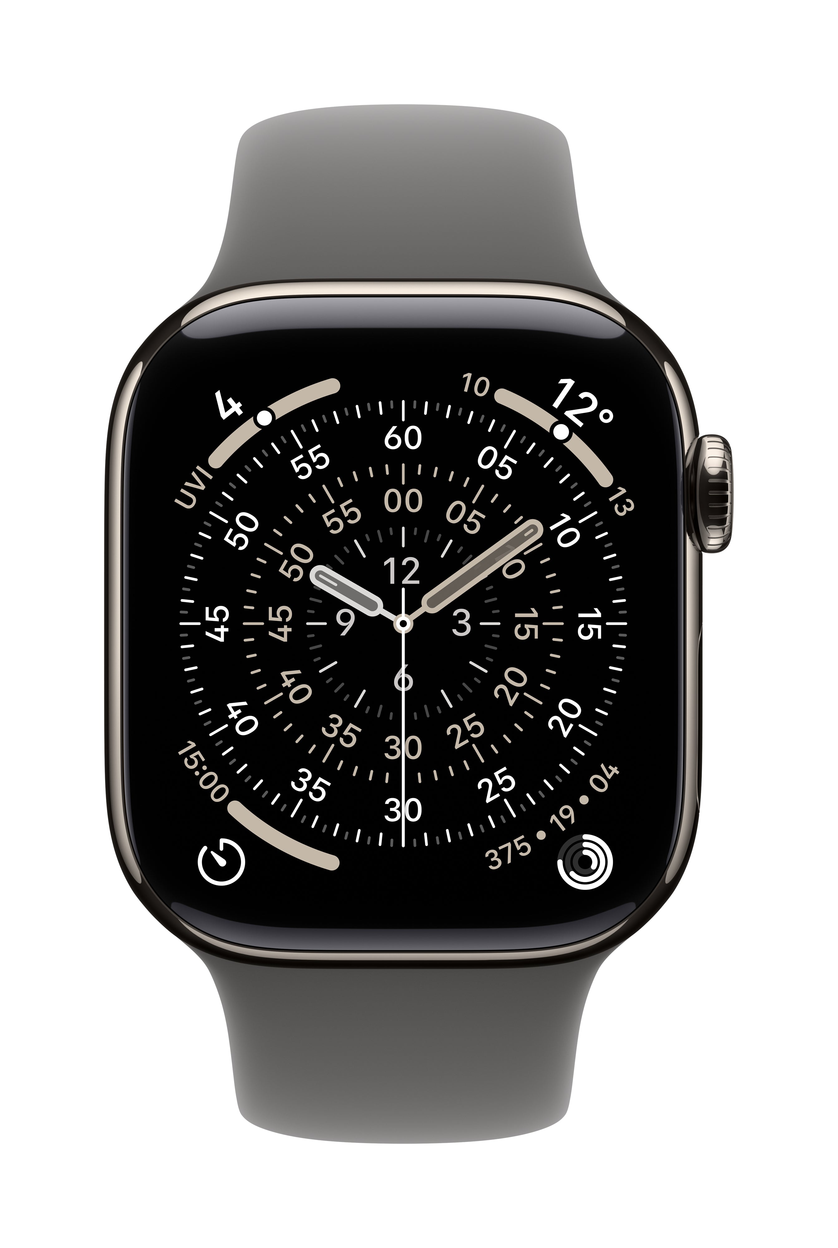 Apple Sportarmband – Armband – für Apple Watch 42 mm, Dunkelgrau, S/M, Polymer