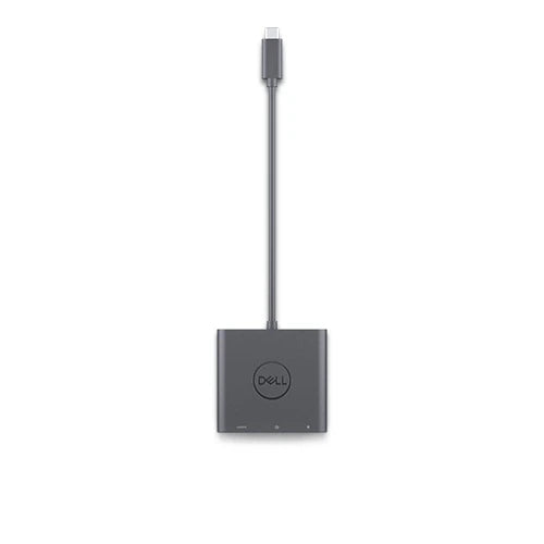 DELL USB-C-zu-HDMI/DisplayPort-Adapter – 4K (3840 × 2160) – USB-C (USB 3.2 Gen 2, 10 Gbit/s) – Schwarz