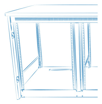 Middle Atlantic C5-MK22-1 – Schubladeneinheit, Tiefe 220 mm, Schwarz