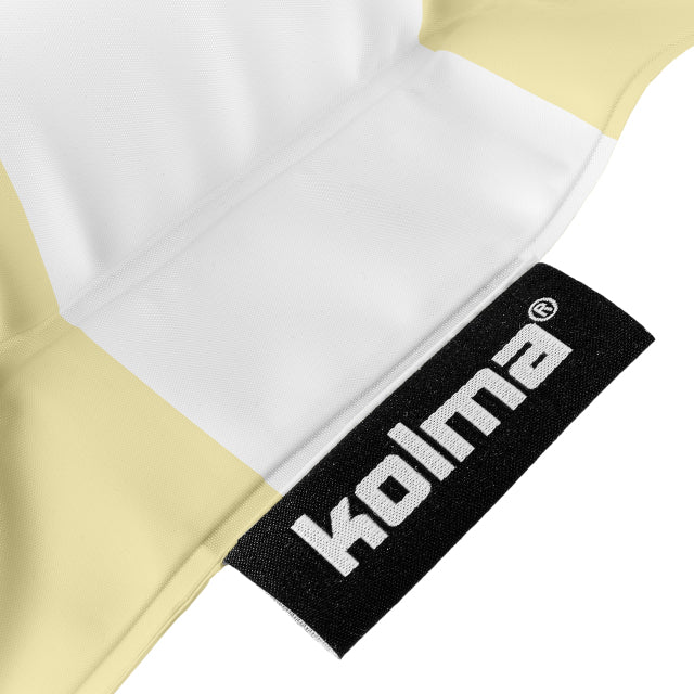 Kolma Luftmatratze – mit Kissen, Sicherheitsventil, faltbar – 78,5 × 188 cm – Sand/Weiss – 1 Stk.