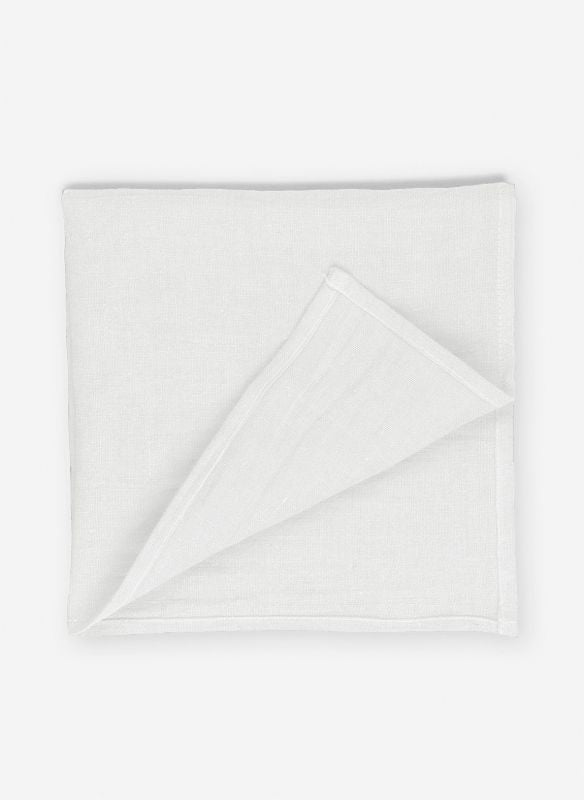 PROFLAX Tischläufer – 50×150 cm, Leinen, Weiss, OEKO-TEX