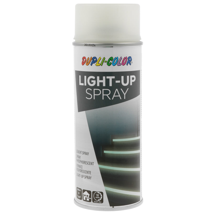 Dupli-Color Farbspray Leuchtfarbe – Hellgrün, matt, leuchtet im Dunkeln – 400 ml – für Metall, Kunststoff