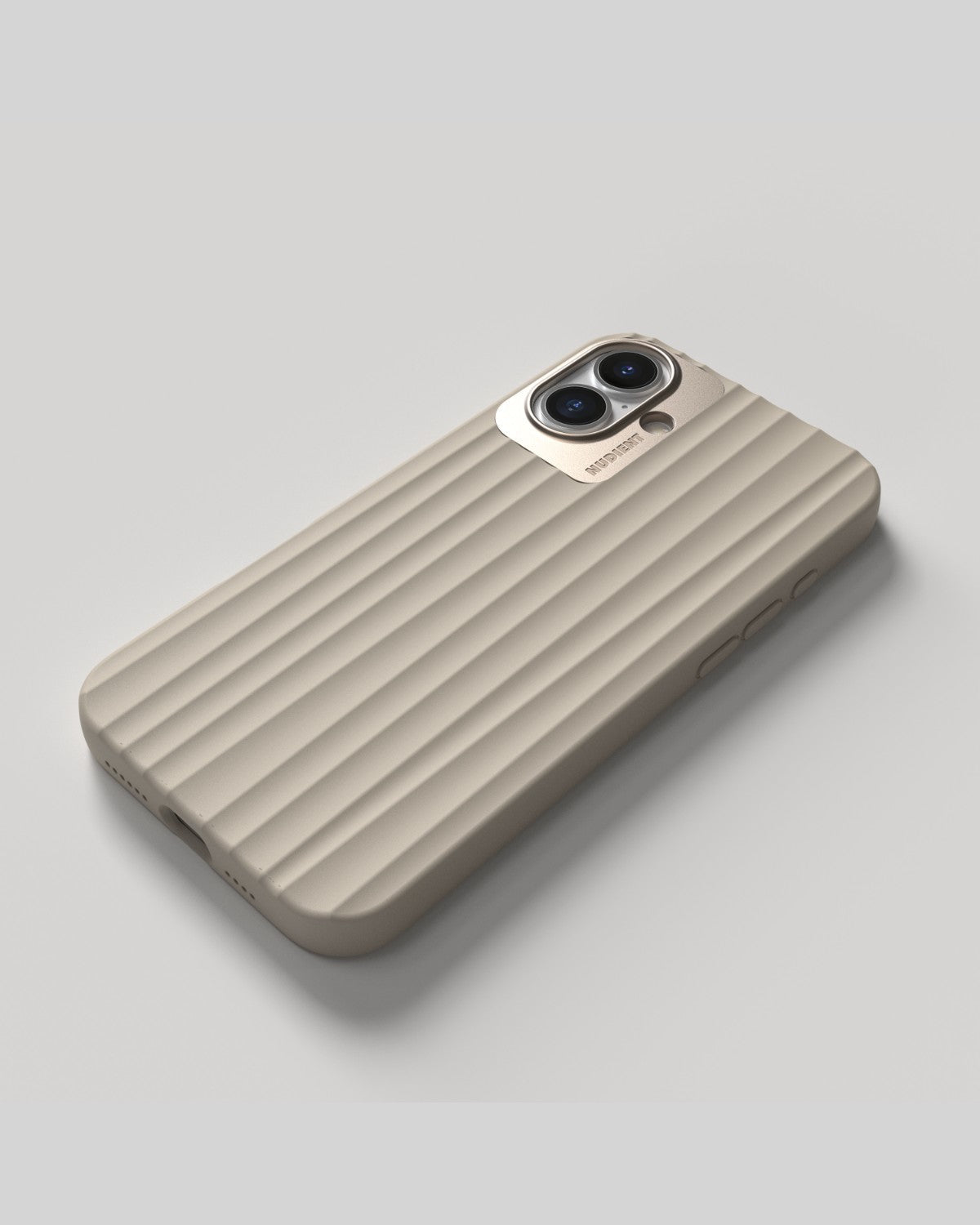 Nudient – Backcover – für Apple iPhone 16 Plus – beige – MagSafe-kompatibel