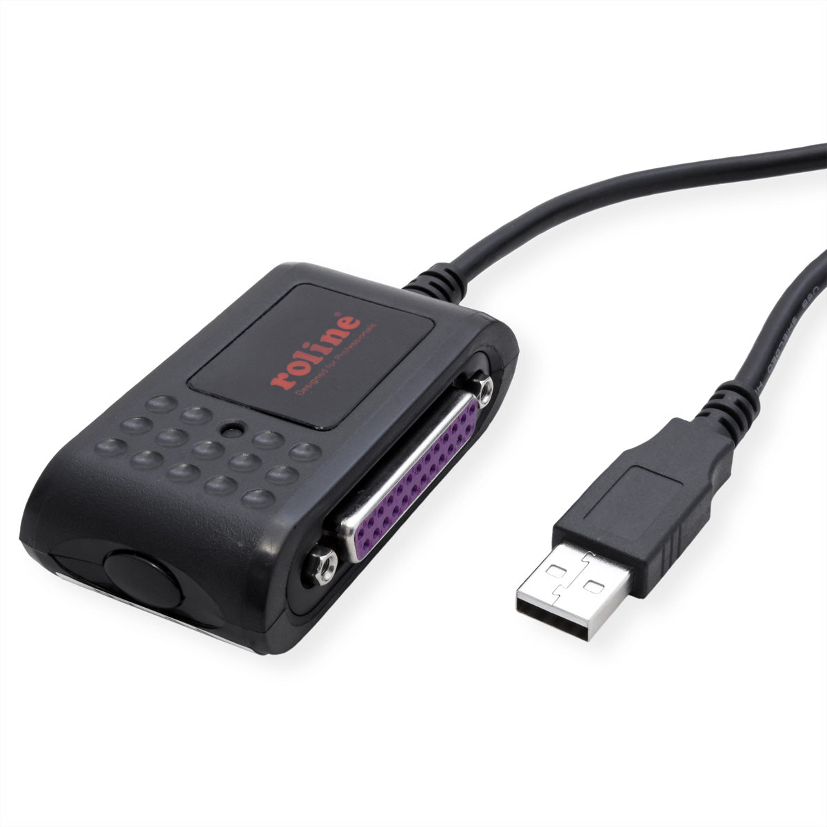 ROLINE USB Seriell/Parallel Adapter USB-A zu RS-232/Parallel (DB9/DB25) – 1,8 m, USB 2.0, für Windows