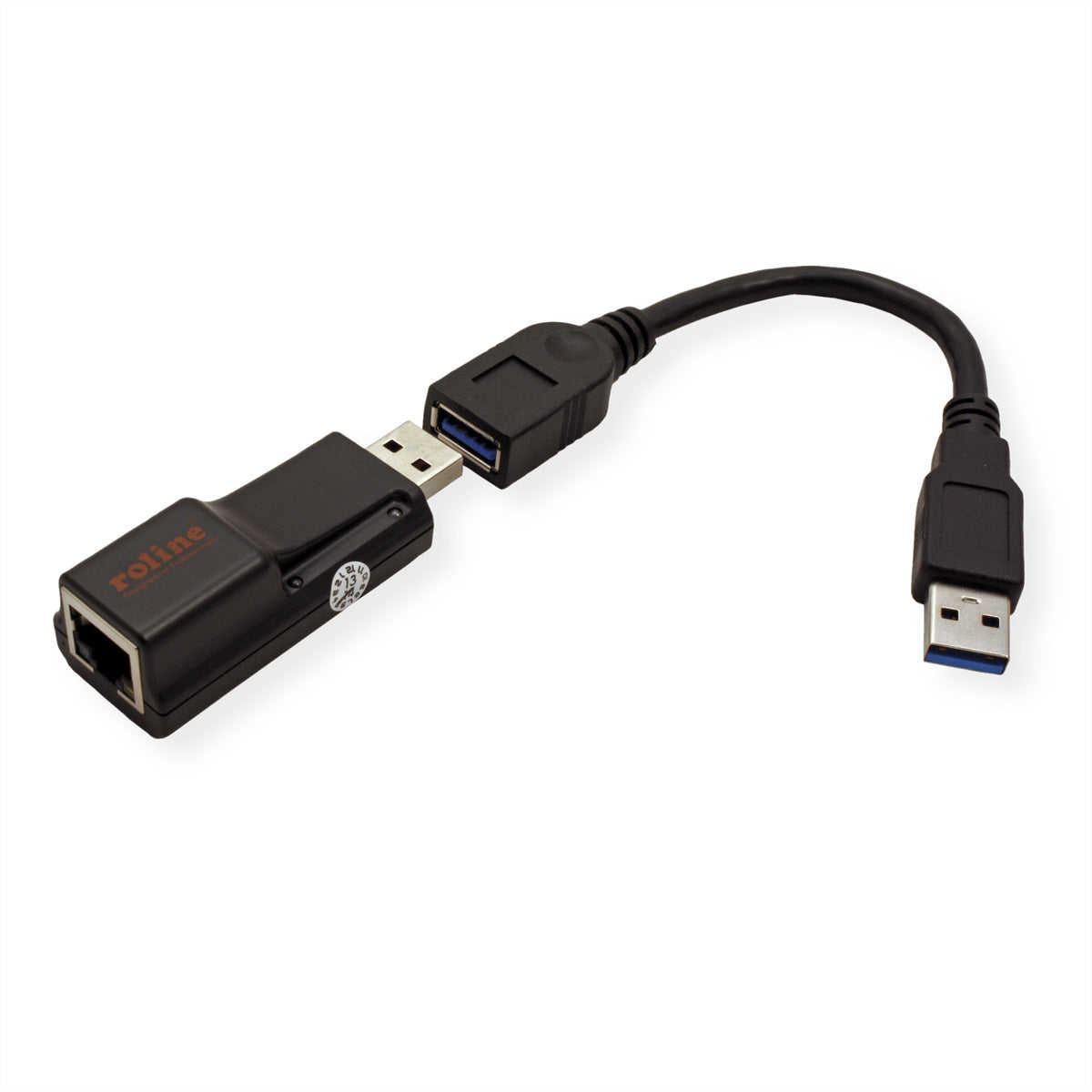 ROLINE USB-A zu Gigabit-Ethernet Adapter – USB 3.2 Gen 1, 1× RJ-45