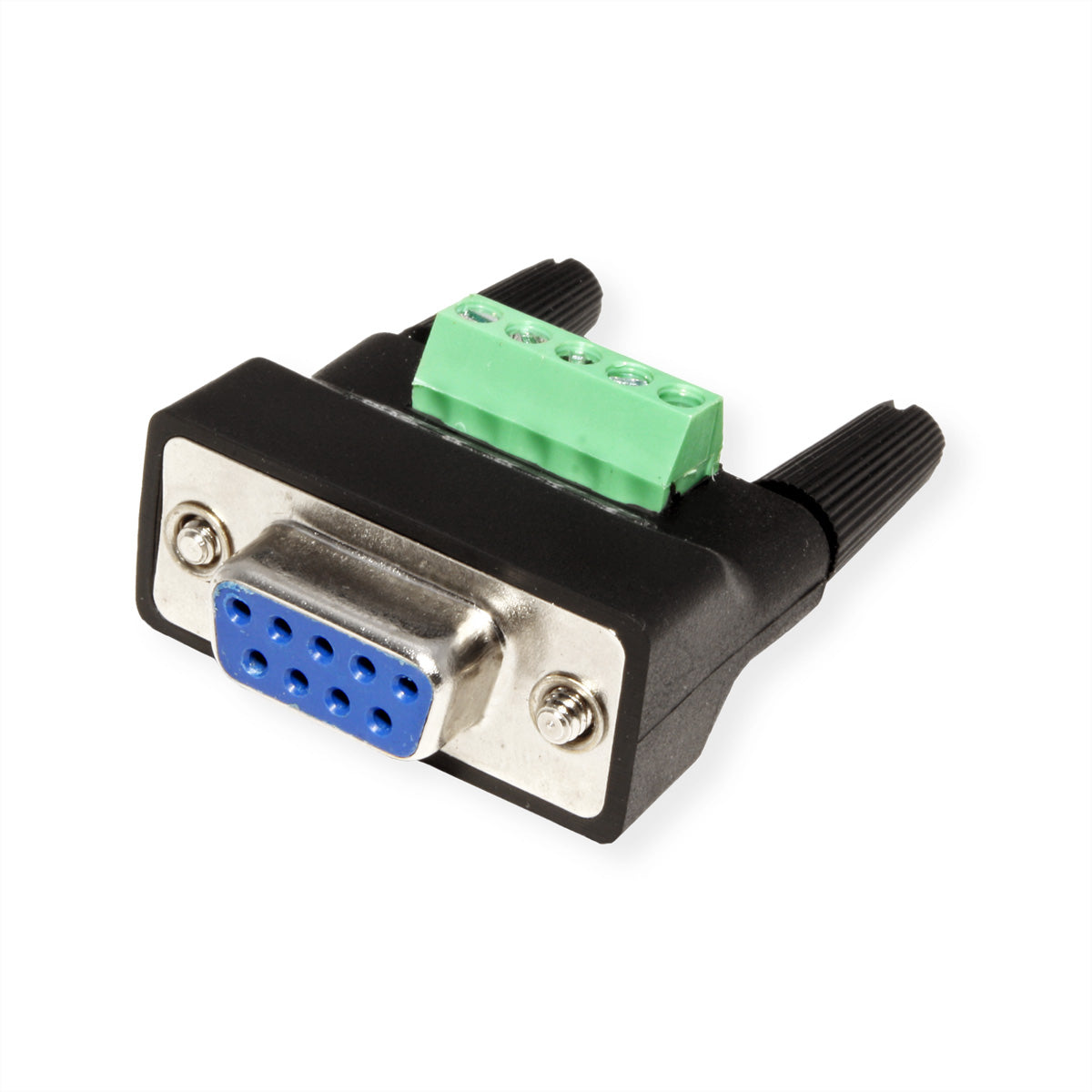 ROLINE USB Seriell Konverter USB-A zu RS-485 – bis 921,6 Kbit/s, 1,2 m, für Windows 7/8/10/11 – Schwarz