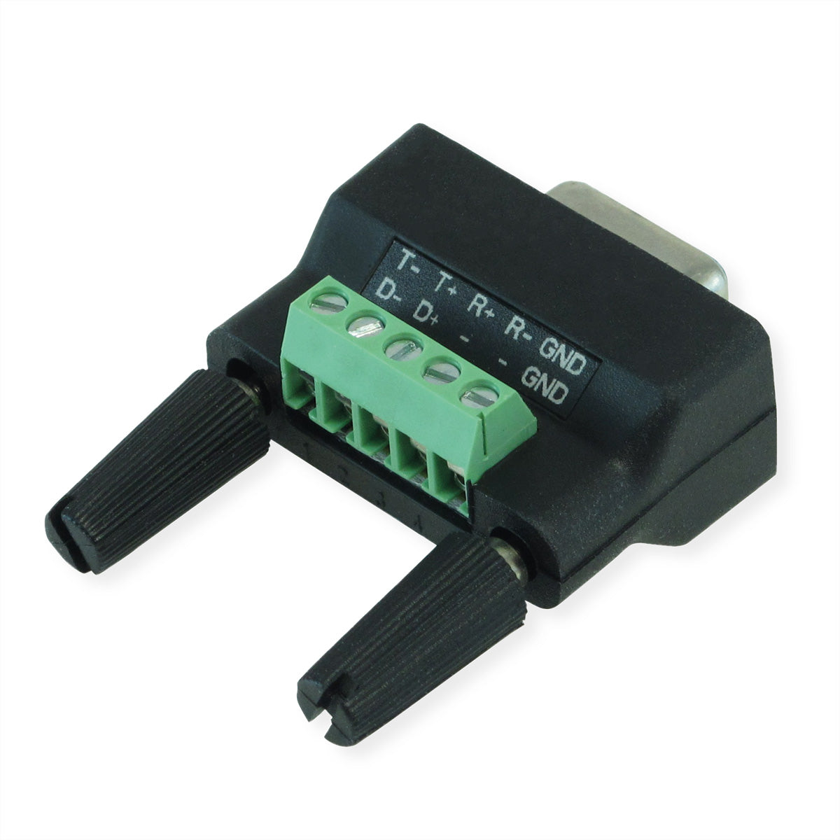 ROLINE USB Seriell Konverter USB-A zu RS-485 – bis 921,6 Kbit/s, 1,2 m, für Windows 7/8/10/11 – Schwarz