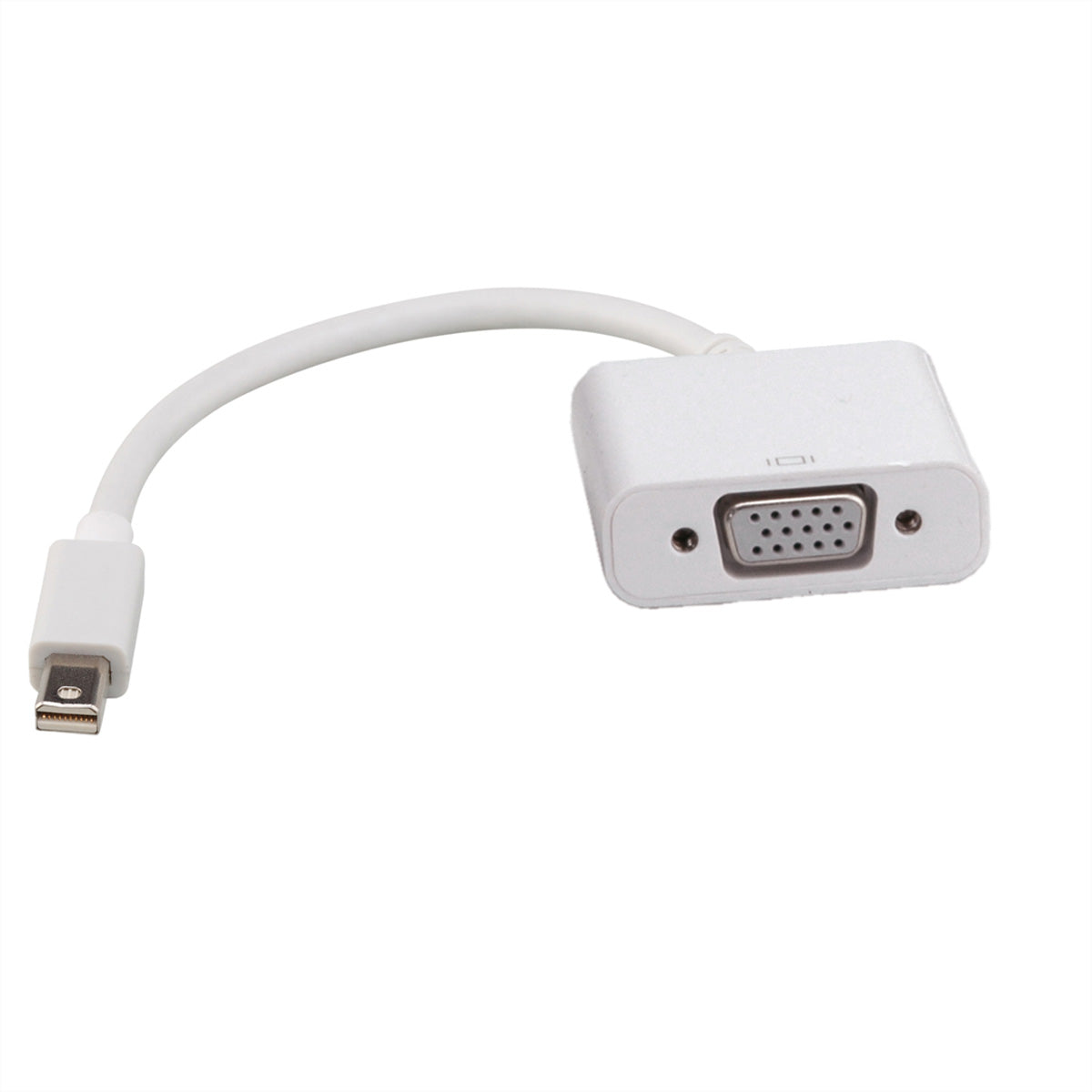 ROLINE Mini DisplayPort zu VGA Adapter – 1920 × 1200 @ 60 Hz, 0,1 m, aktiv, weiss