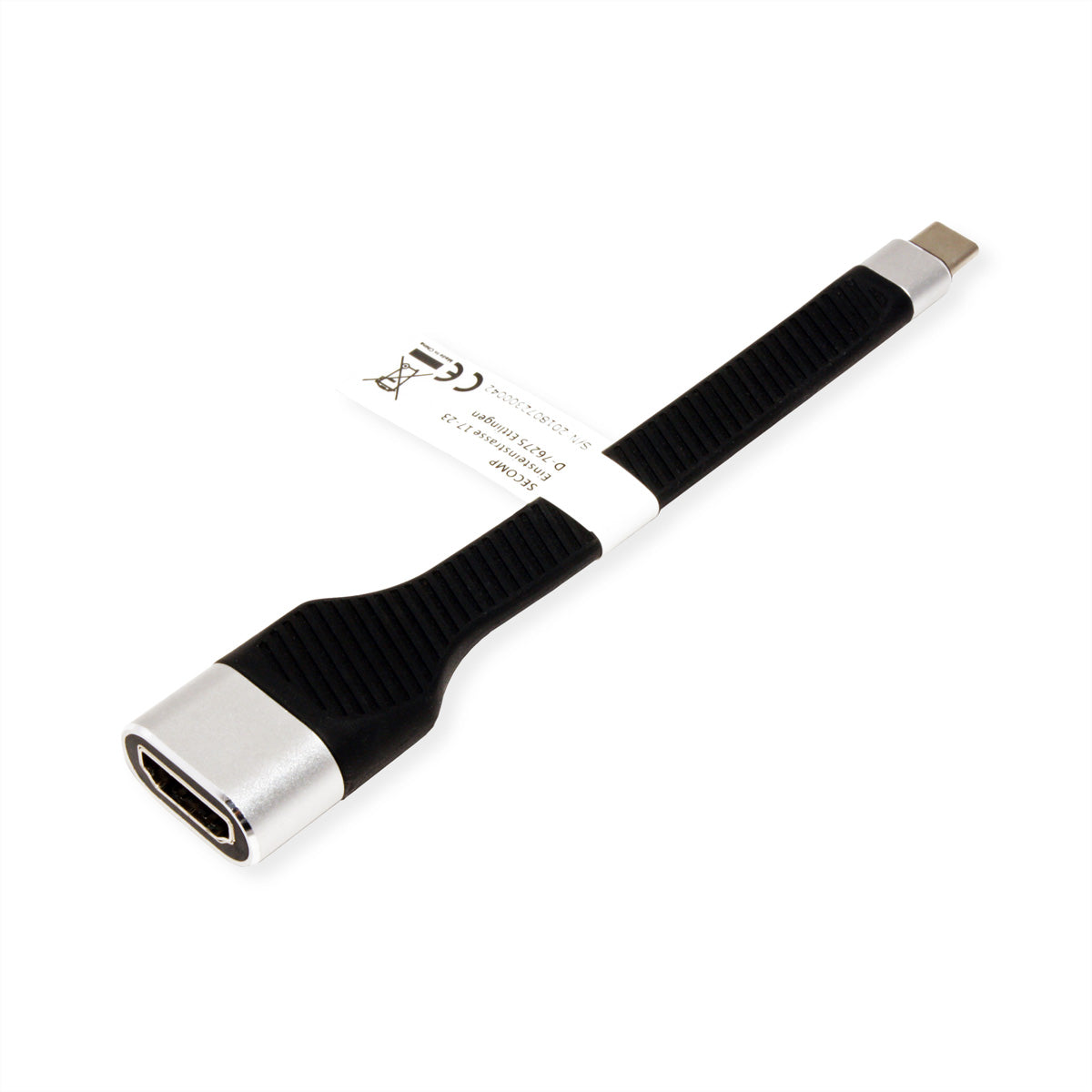 ROLINE USB-C zu HDMI Adapter – 4K (3840 × 2160) @ 60 Hz, 0,13 m – für Geräte mit USB-C (DP Alt Mode)