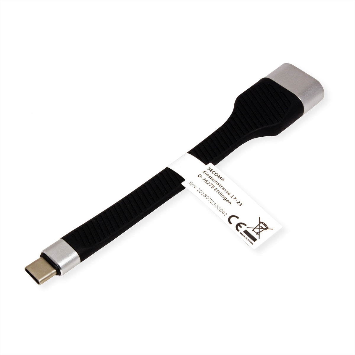 ROLINE USB-C zu HDMI Adapter – 4K (3840 × 2160) @ 60 Hz, 0,13 m – für Geräte mit USB-C (DP Alt Mode)