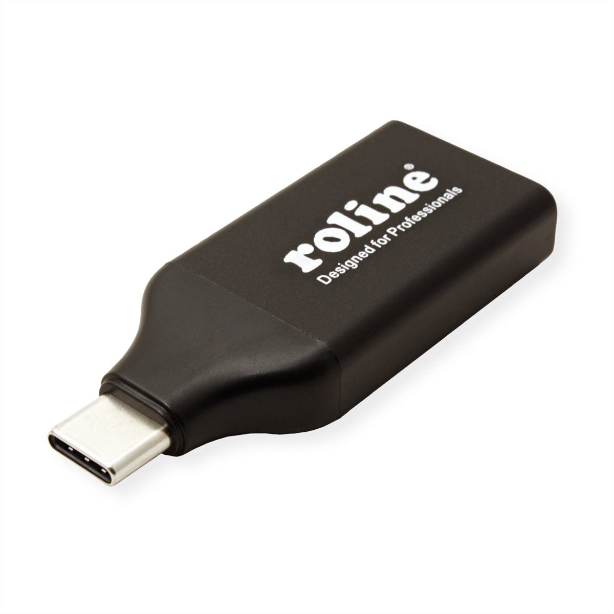 ROLINE USB-C zu DisplayPort Adapter – 4096 × 2560 @ 60 Hz, DisplayPort 1.2 – für USB-C Geräte (DP Alt Mode)