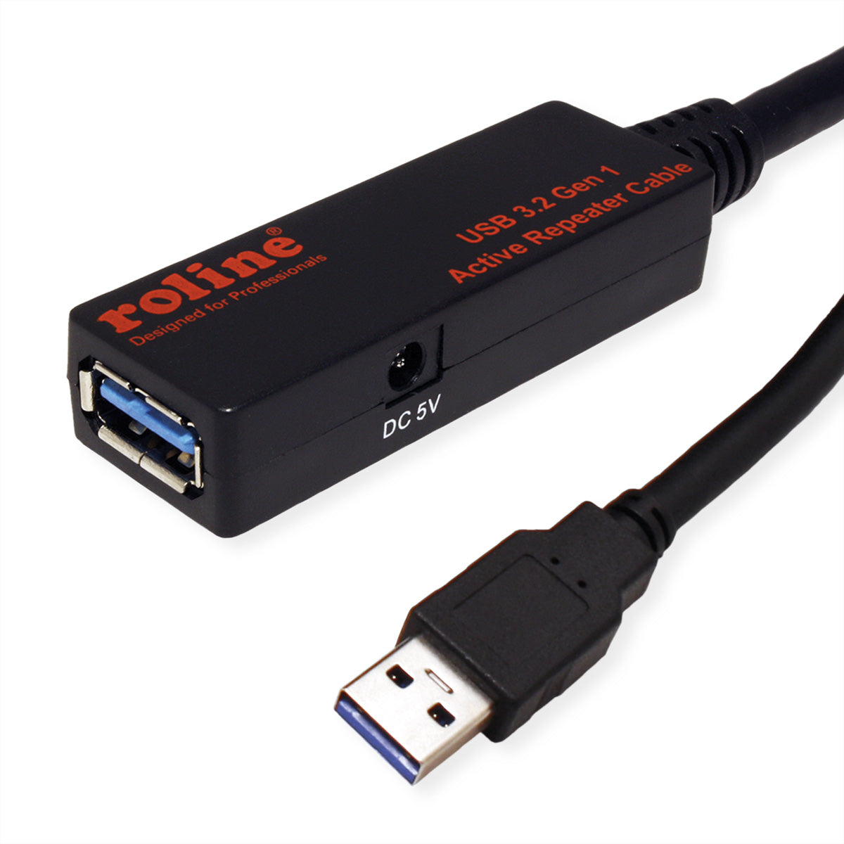 ROLINE USB-A Verlängerungskabel (Stecker auf Buchse) – USB 3.2 Gen 1 (5 Gbit/s) – 10 m