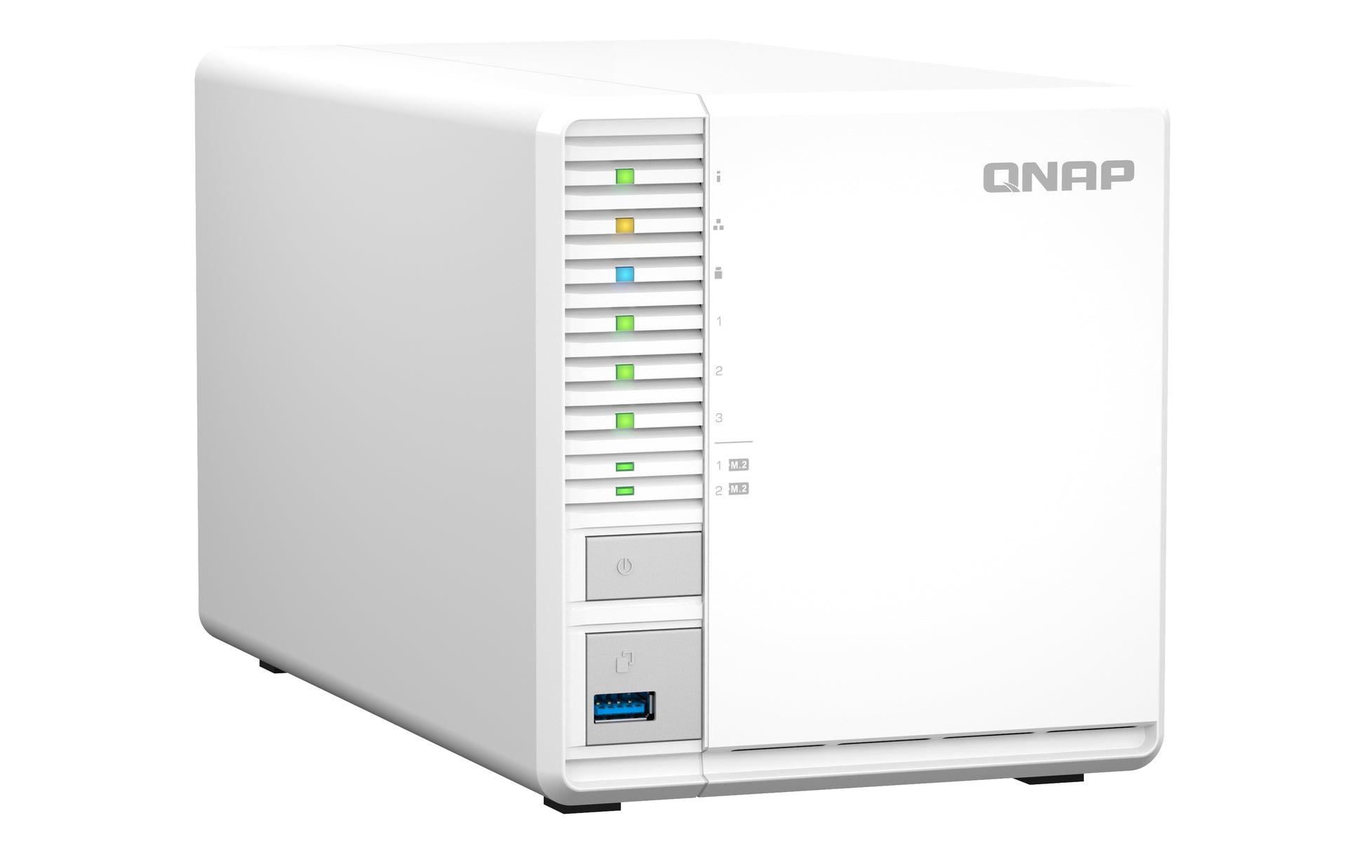 QNAP TS-364-8G – 3-Bay Tower NAS – Intel Celeron N5095, 8 GB RAM, 2,5GbE, QTS