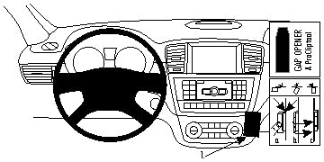 Brodit Auto-Halterung – Universal – Schwarz