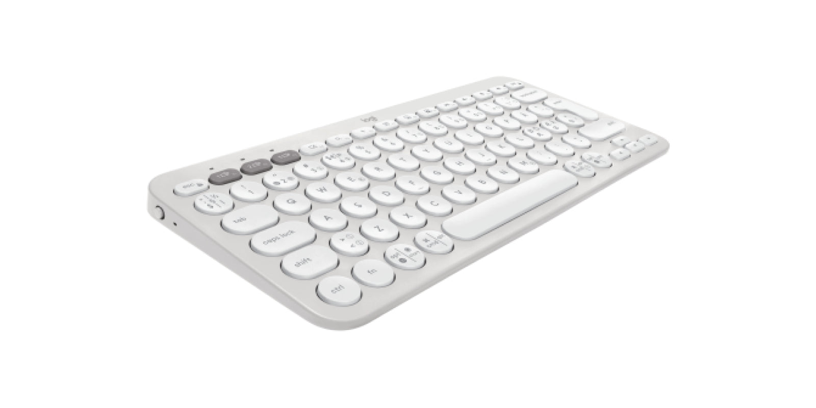 Logitech Pebble Keys 2 K380s – Tastatur – Mini – Schere – Bluetooth & 2,4 GHz (Logi Bolt) – Weiss