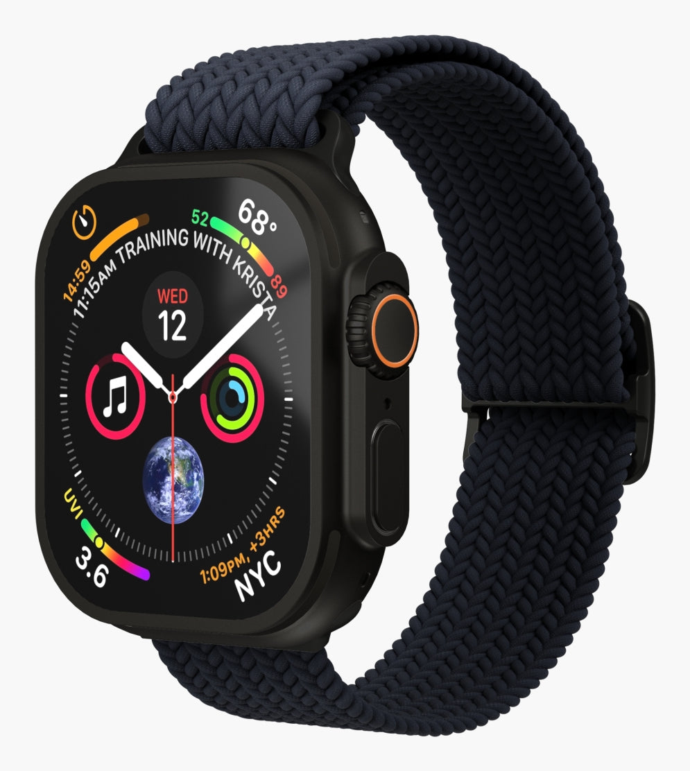 Vonmählen Woven Loop – Armband – für Apple Watch, Navy/Schwarz, One Size, Nylon