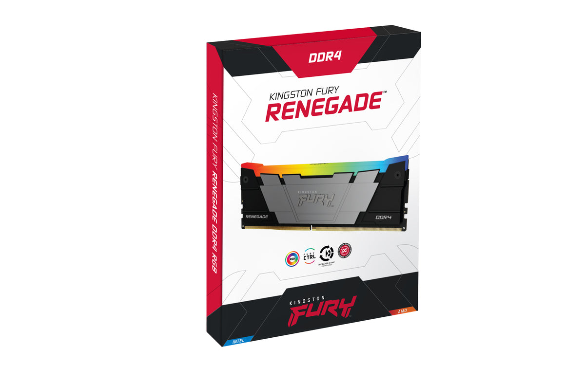Kingston Technology Kingston FURY Renegade – Arbeitsspeicher – 16 GB (2×8 GB), DDR4 4266 MT/s CL19, 288-poliger DIMM, RGB