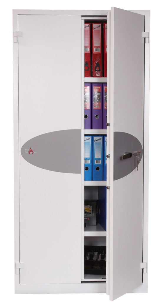 Phoenix Safe Co. Phoenix Sicherheitsschrank FS1513K – Schlüsselschloss – 615 l – Feuerschutz 30 min – Grau