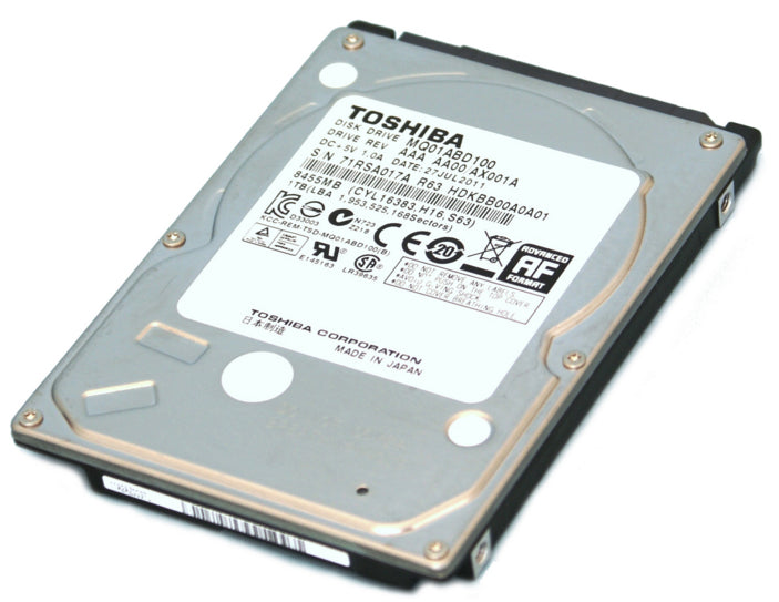 Toshiba MQ01ABD100 – 1 TB 2,5" HDD, 5'400 U/min, SATA, 8 MB Cache