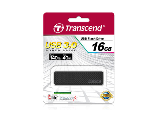 Transcend JetFlash 780 USB-Stick – 16 GB, USB 3.0, Schwarz