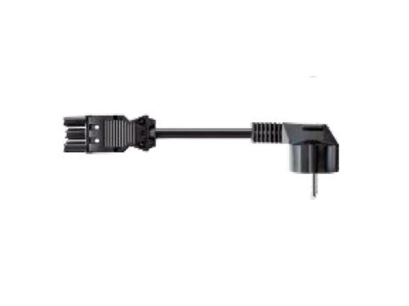 Bachmann Stromkabel – Schuko (Typ E/F) – Wieland GST18/3, 5 m, schwarz
