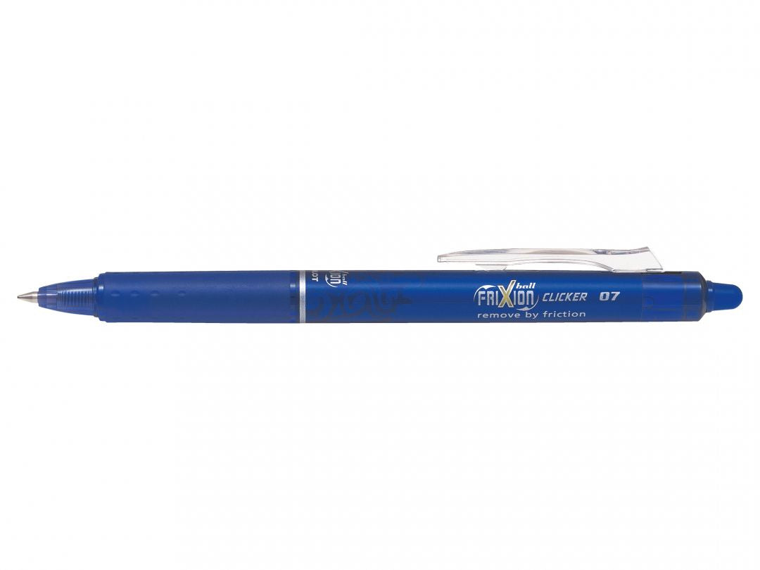 Pilot FriXion Ball Clicker – Radierbarer Tintenroller, 0,7 mm, Blau, für Linkshänder