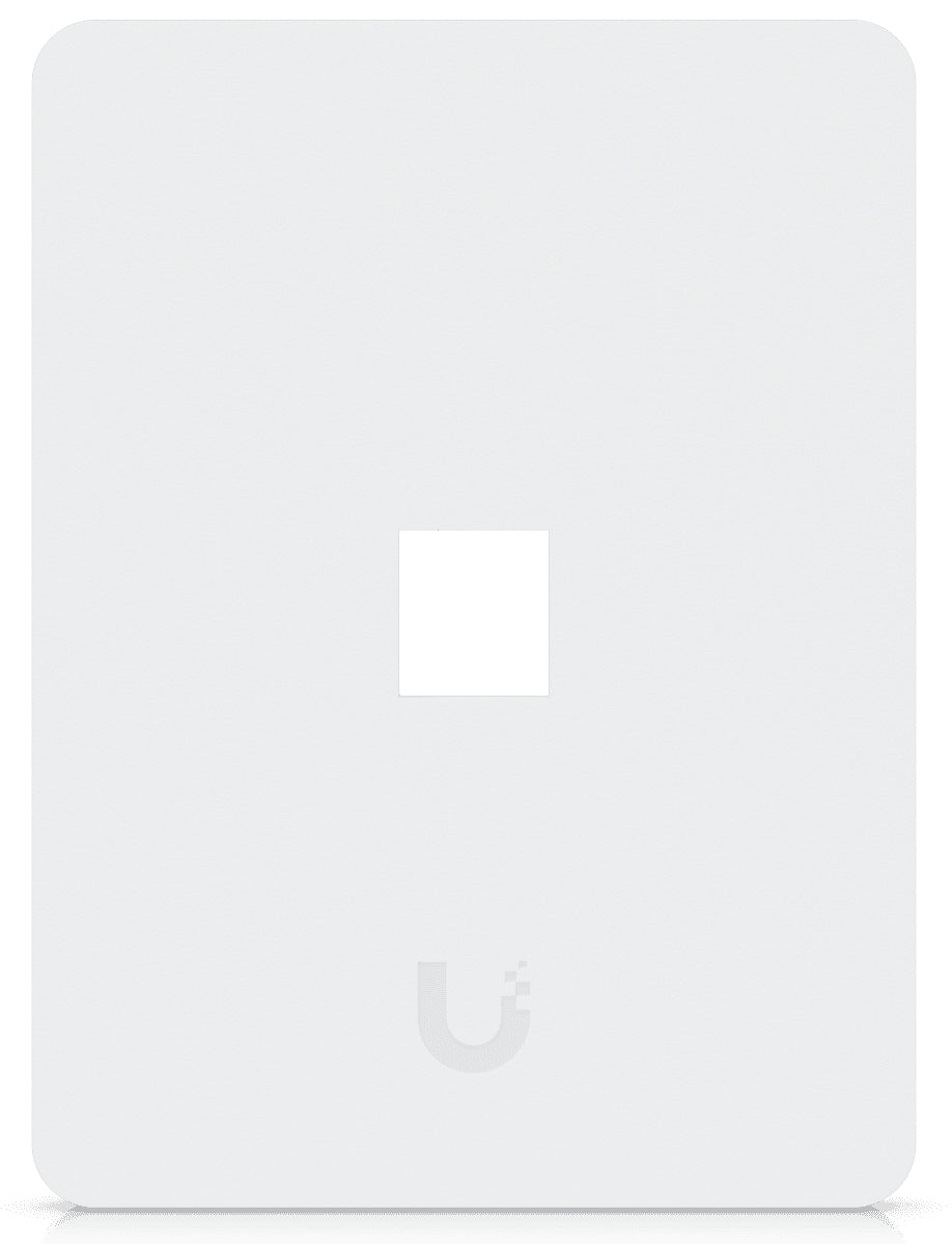 Ubiquiti Keystone-Wandplatte – 1× RJ-45, Weiss, 88×118×9,6 mm, 4er-Pack
