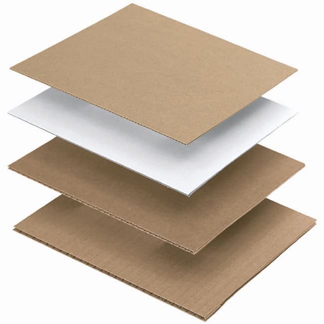 Brieger Wellkarton-Zuschnitt – 750 × 1'150 mm, 3 mm, braun