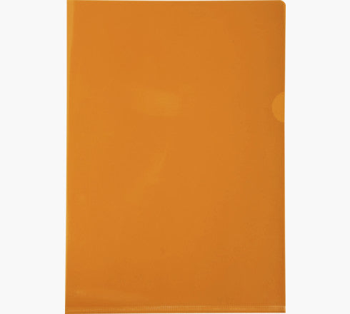 Exacompta Sichthülle A4, transparent, 130 µm, orange – 100 Stück