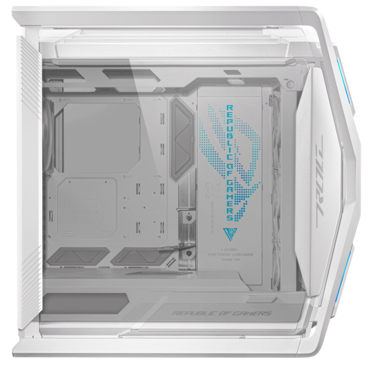ASUS GR701 ROG HYPERION – PC-Gehäuse – Weiss, E-ATX/ATX/mATX/Mini-ITX, 10 Lüfterplätze, 5×2,5", 2×3,5"