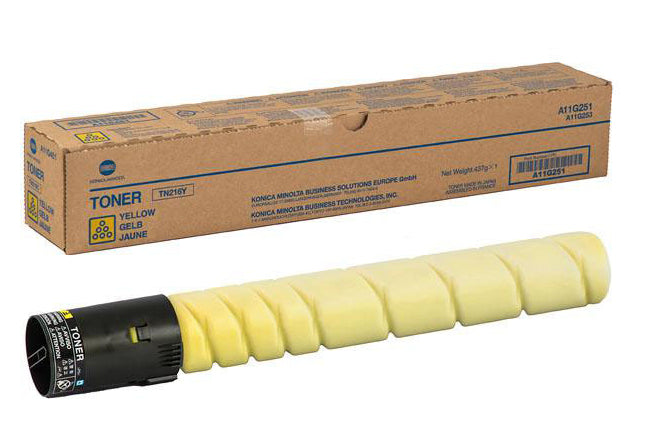 Konica Minolta TN216Y (A11G251) Gelber Toner – Original – 26'000 Seiten – für Konica Minolta bizhub C220/C280