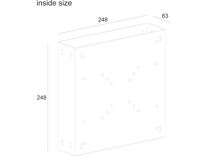 Multibrackets 5514 – CPU-Halterung, VESA 50×50–200×200 mm, Tragkraft 30 kg, Aluminium, Schwarz