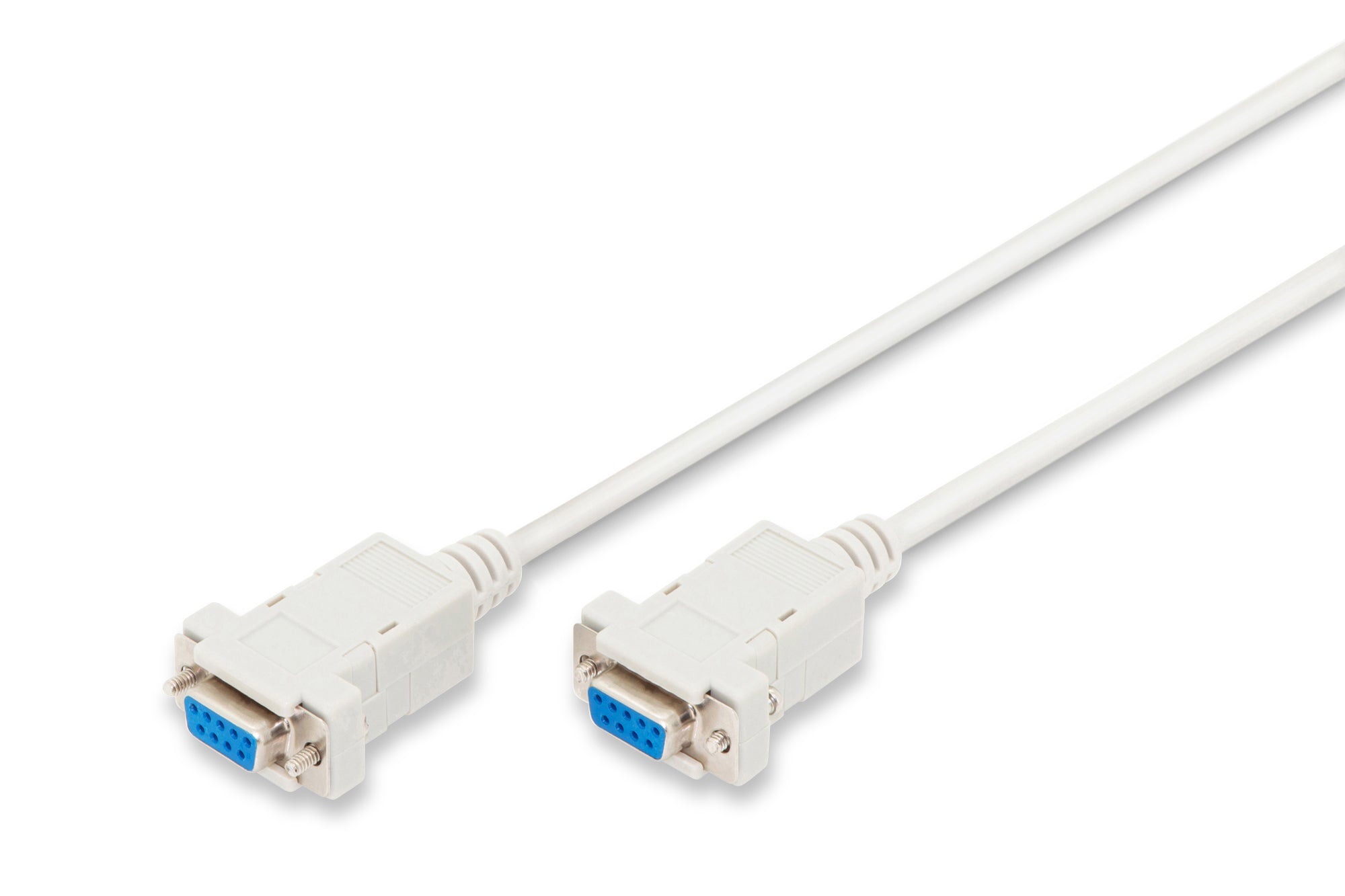 Digitus Nullmodem-Kabel – DB-9 zu DB-9 (weiblich zu weiblich) – 3 m – Beige