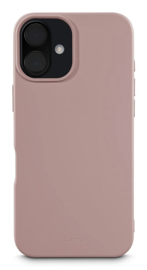Hama MagCase Fantastic Feel – Rückcover – für Apple iPhone 16, MagSafe, TPU, Nude