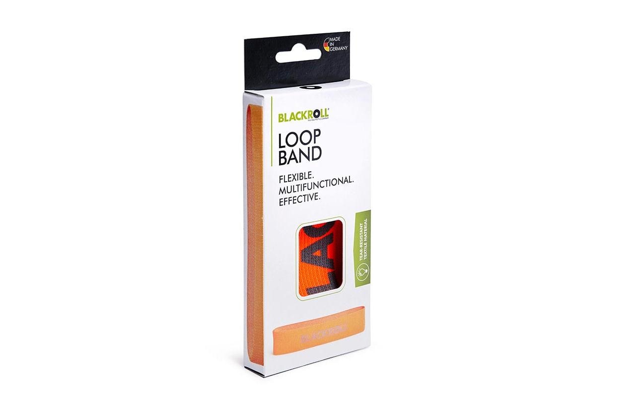 Blackroll Trainingsband Loop Light – Leicht – 32 cm – Orange – Naturkautschuk/Polyester