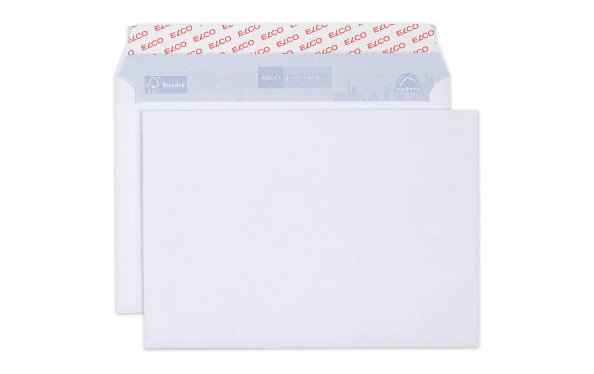 Elco Couvert C5, ohne Fenster, selbstklebend, weiss, 100 g/m², mit Innendruck – 500 Stk.