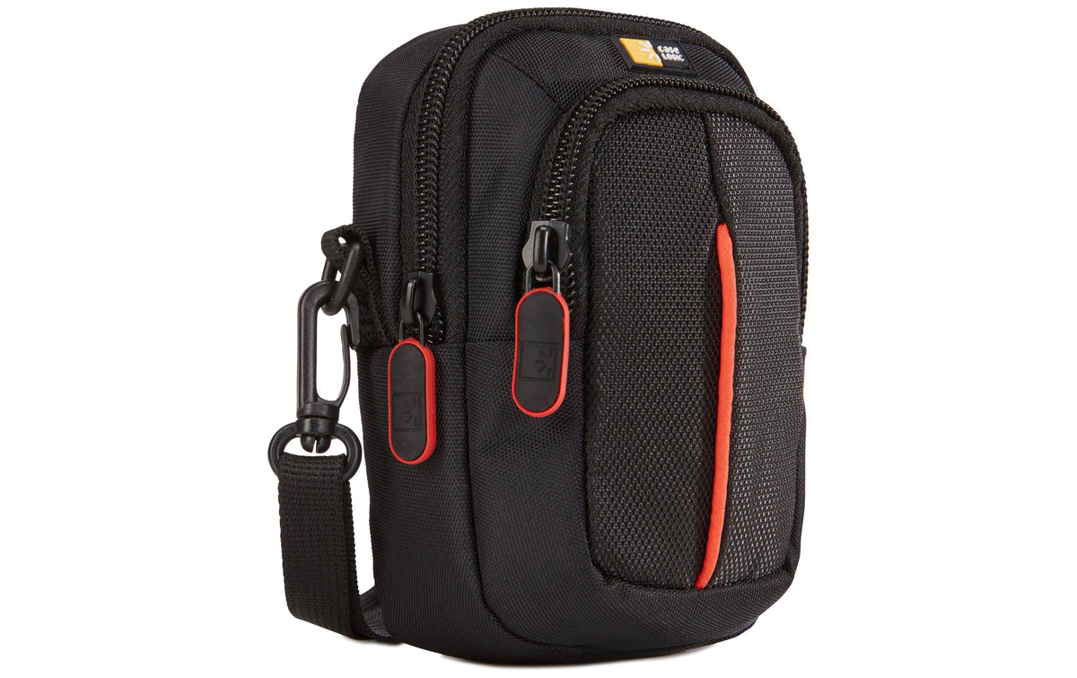 Case Logic DCB313K Kameratasche – Innenmasse 100 × 45 × 140 mm, Polyester – für Kompaktkameras – Schwarz