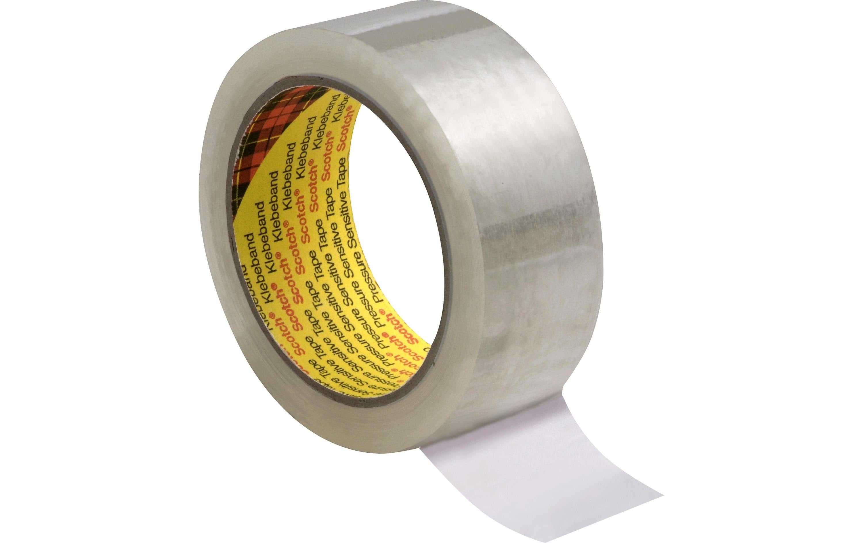 Scotch Verpackungsklebeband, transparent – 38 mm × 66 m – 1 Rolle