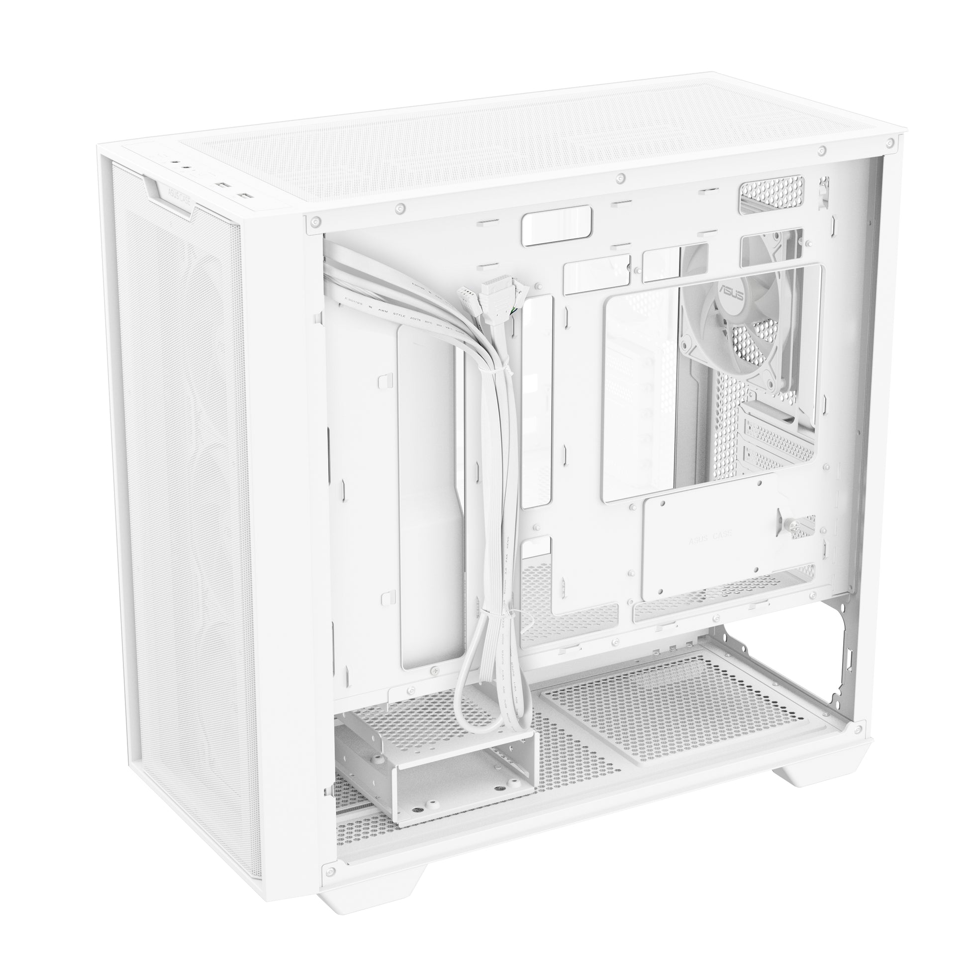 ASUS A21 PLUS – PC-Gehäuse – micro-ATX, Mini-ITX, Weiss, 3×120 mm vorne, 1×120 mm hinten, 465×220×430 mm