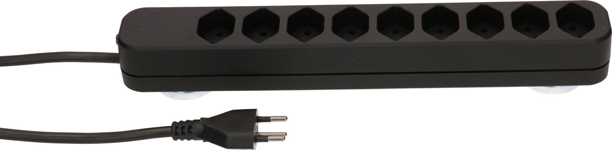 Max hauri split Max Hauri Steckdosenleiste – 9× T13, 5 m, mit Überstromschutz, mit Magneten, schwarz