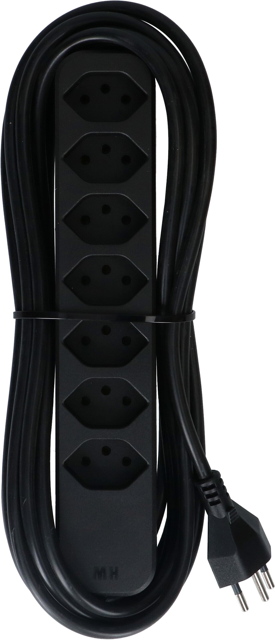 Max hauri split Max Hauri Swiss Line Steckdosenleiste, 7×T13, Zuleitung T12, 5 m, Überstromschutz, Magnet – Schwarz