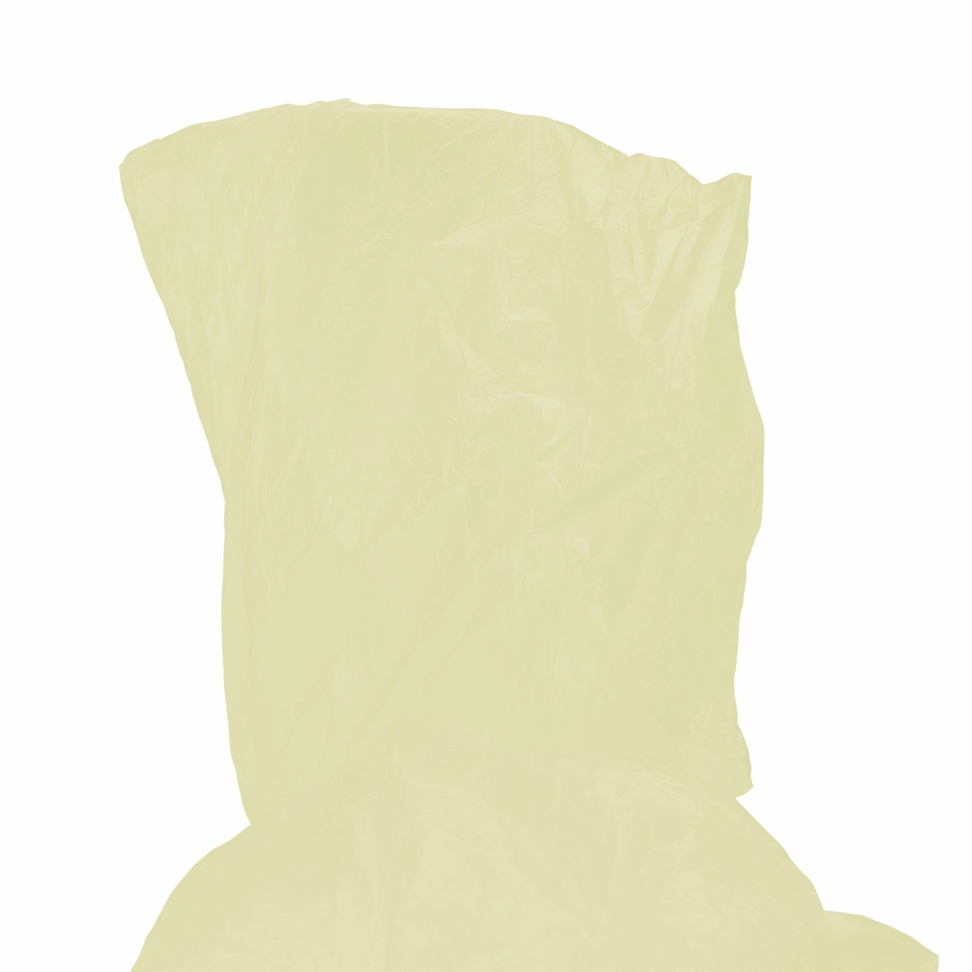 Relaxdays Regenponcho – Einheitsgrösse, mit Kapuze, ca. 125 × 122 cm – Gelb – Polyethylen (PE) – 20 Stk.