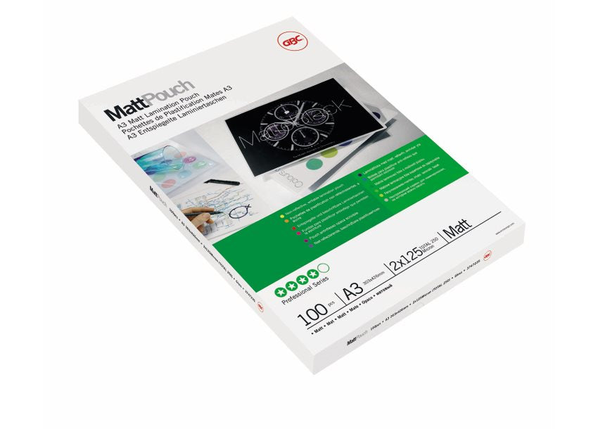 GBC Laminierfolien A3, wasserabweisend – 75 µm, 303 × 426 mm, 100 Stk.