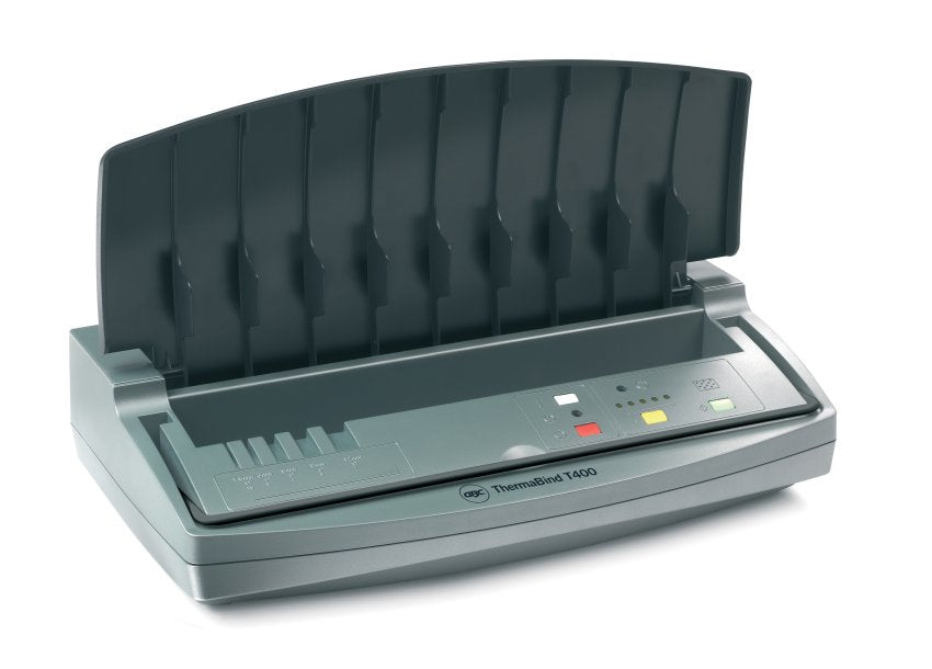 GBC ThermaBind T400 Thermobindegerät – A4, 400 Blatt, Kühlständer