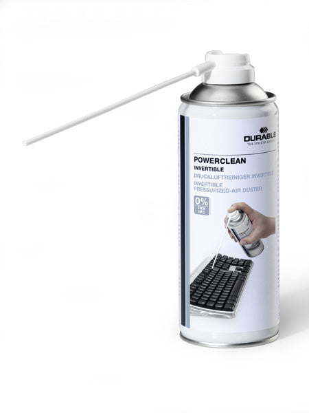 Durable POWERCLEAN Druckluftreiniger – für Elektronik & Fotokameras – Spray – 6er-Pack, 200 ml 579719